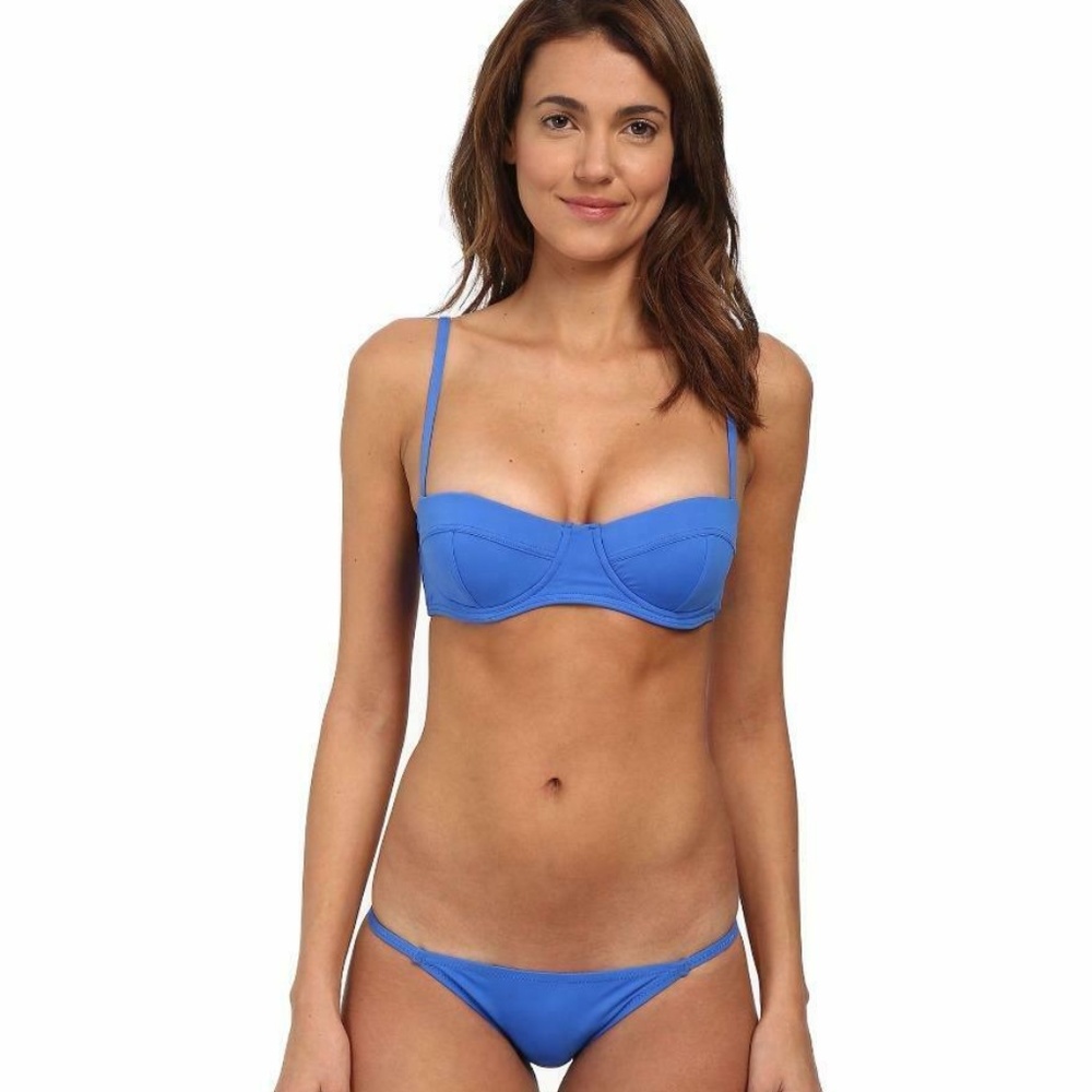 Proenza Schouler Reef Blue Bikini Swimsuit LARGE